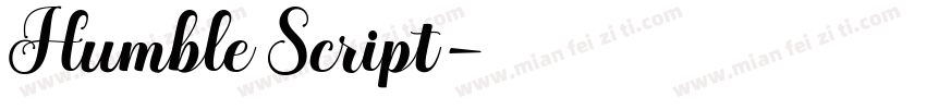 Humble Script字体转换